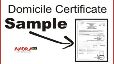 Domicile Certificate